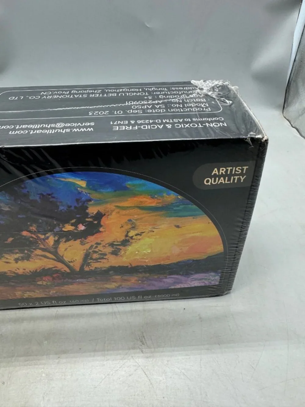 Shuttle Art 50 Colors Acrylic Paint Set  High Viscosity/Artist Quality/Ideal For
